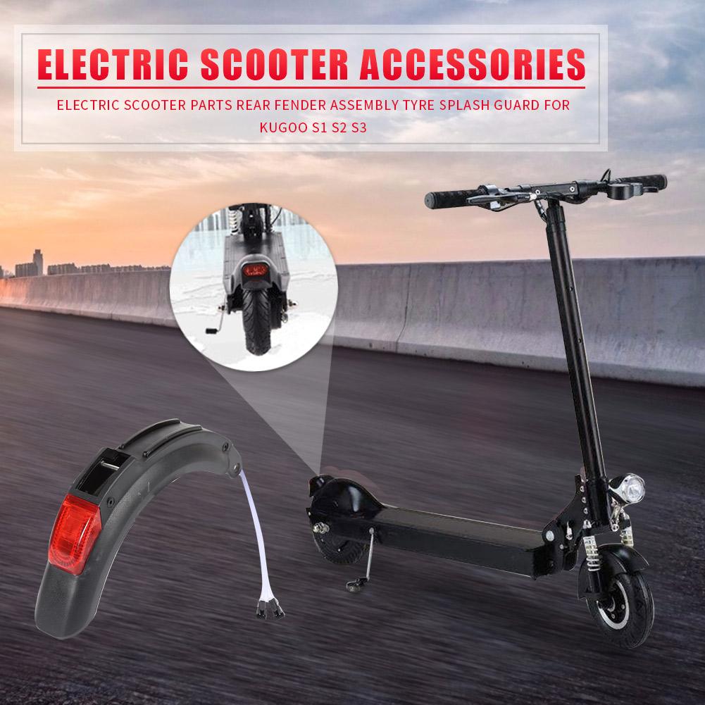 Scooter elétrico acessórios para trás paralama conjunto traseiro pneu respingo fender guarda para kugoo s1 s3 fender traseiro montagem