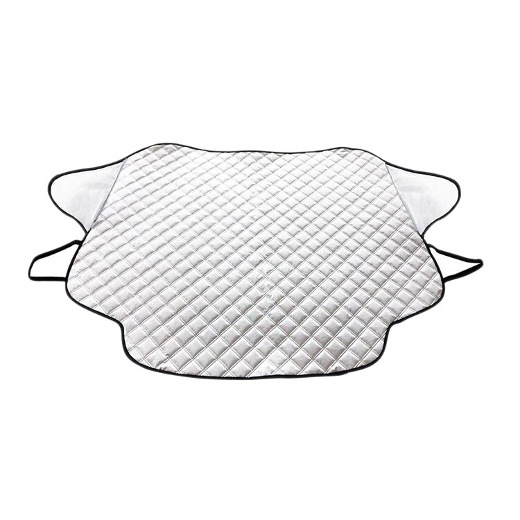 Car Windshield Snow Cover, 147 x 116 cm Frostguard Windshield Cover, Windshield Snow Ice Cover with 3 Layers Protection and Uniq: Silver