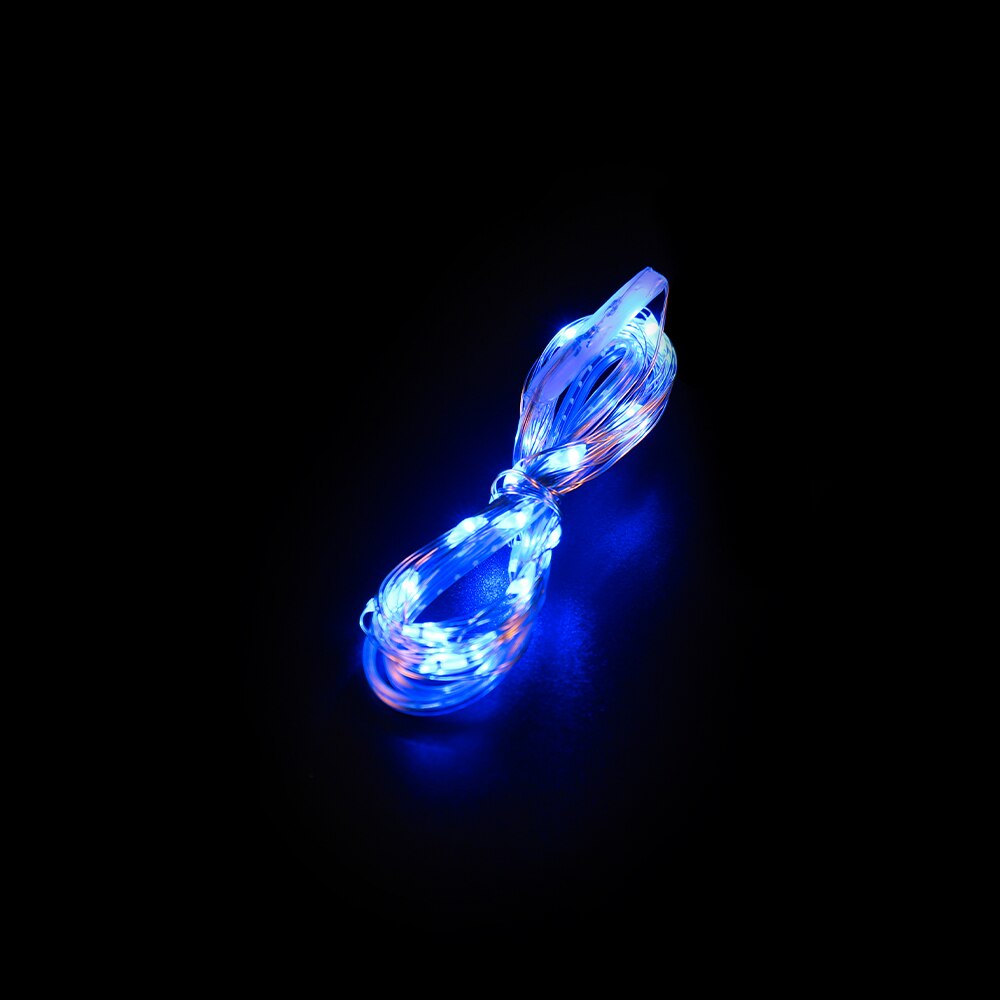 Lámpara de luz LED de noche con USB, luz pequeña de colores para manualidades, artesanía de resina epoxi de cristal, accesorios de adornos, 1/2 metros: 1Meter Blue