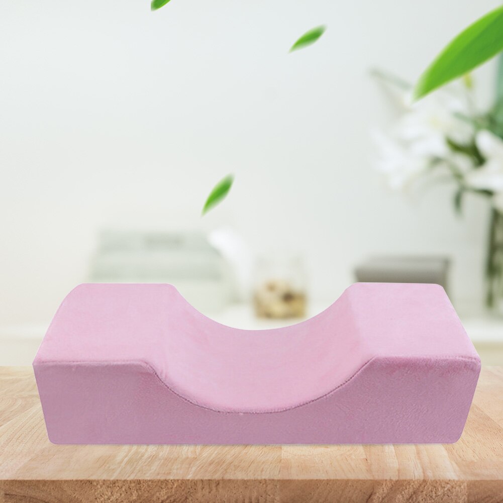 Oreiller de faux-cils en mousse à mémoire de forme, doux, Support de cou, appui-tête plat, étui d&#39;extension de cils, outil de beauté pour Salon de maquillage