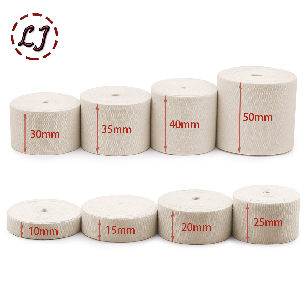 Hoogwaardige Natuurlijke Kleur Effen 100% Katoen Lint Singels Haring Bonebinding Tape Kant Trimmen Verpakking Accessoires Diy