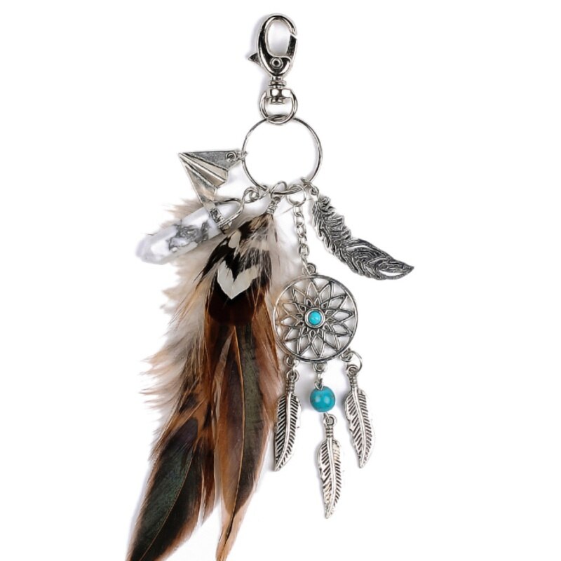 handgefertigt Traum Fänger Keychain Wohnkultur Windspiele Auto Anhänger Zauberstab Hängende Dekoration Zimmer Dekor