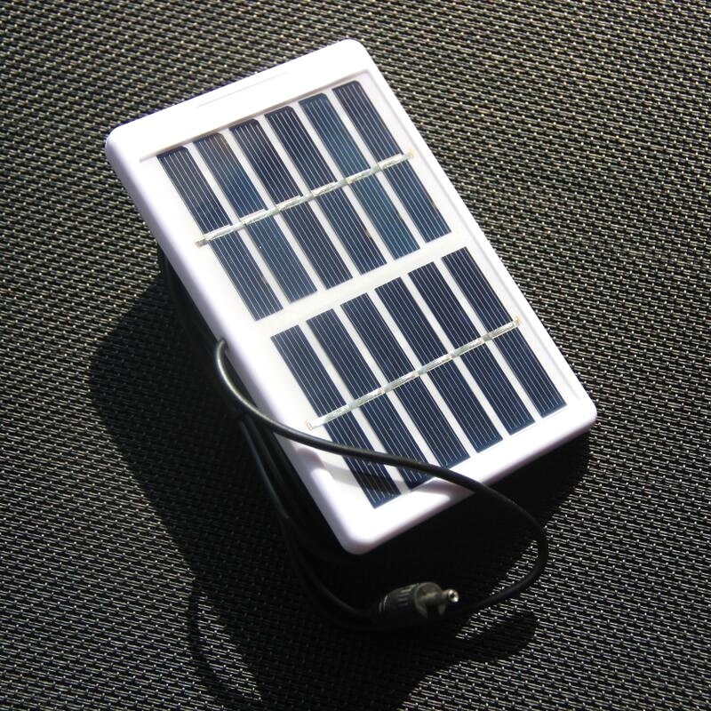 1.2W 6V Polykristallijne Zonnepaneel Gelamineerd Met Plastic Frame Dc Interface 3M Kabel