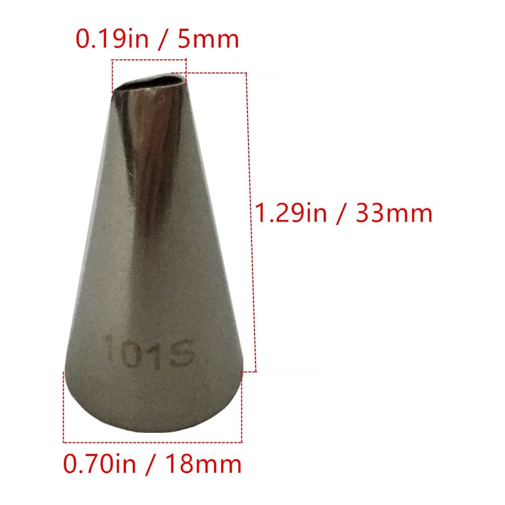 5 stuks bloemblaadjes spuitmondjes roestvrij staal roomijs spuitmondjes gebak tips set taart cupcake decoreren bakgereedschap bakvorm