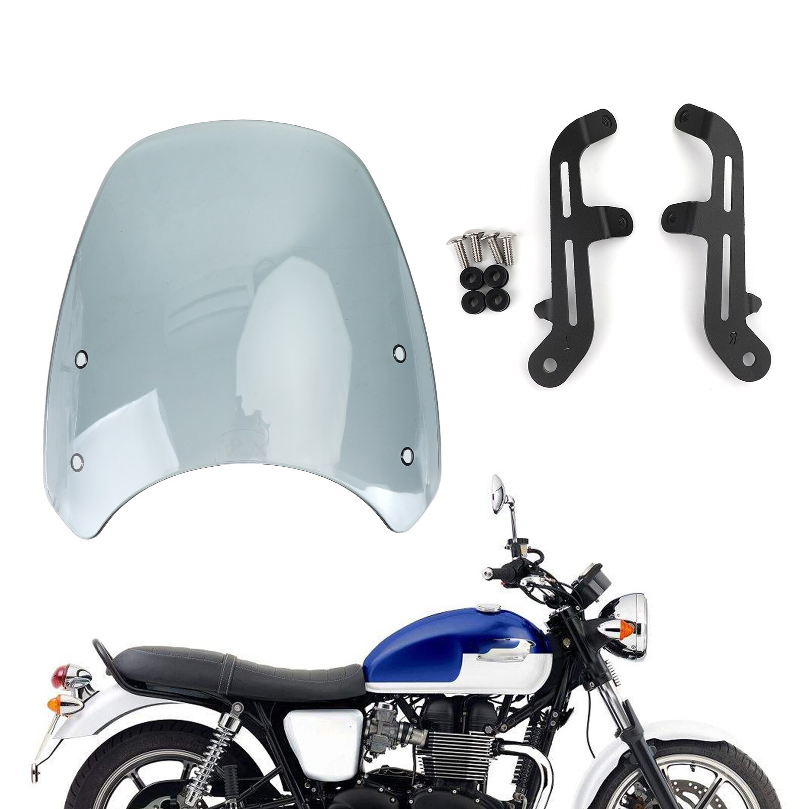 thumbnail image 2 of Motorcycle Adjustable Windshields Extension Windsc... - Vicedeal 2 of 11