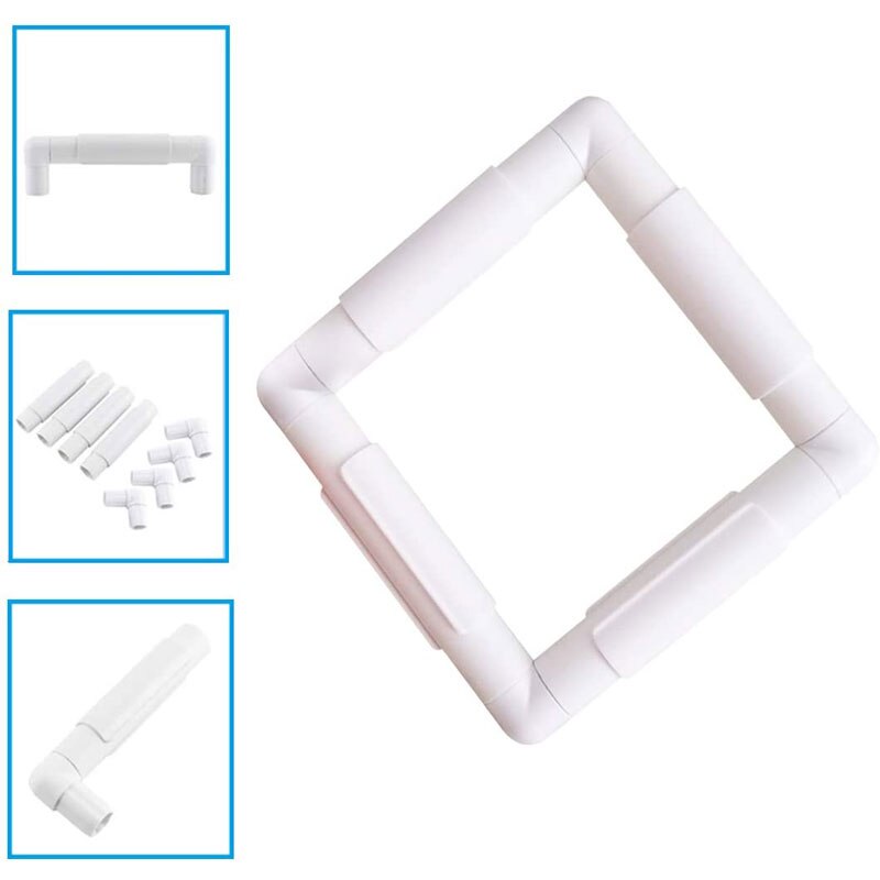 Plastic Embroidery Frame Quilting Frame Sewing Tools Handhold Square Rectangle Shape Hoop DIY Cross Stitch Craft Tool