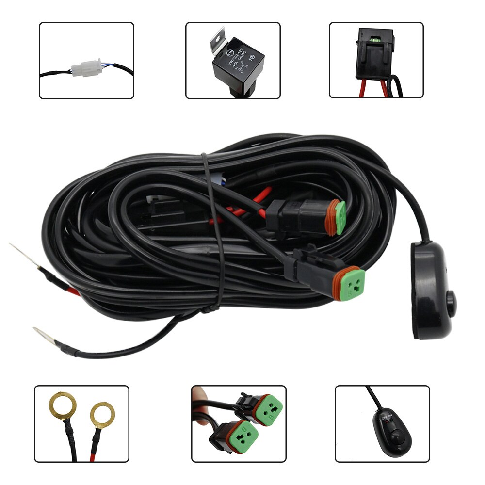 Aspock LED werklamp 12/24V met schakelaar - inclusief montagebeugel