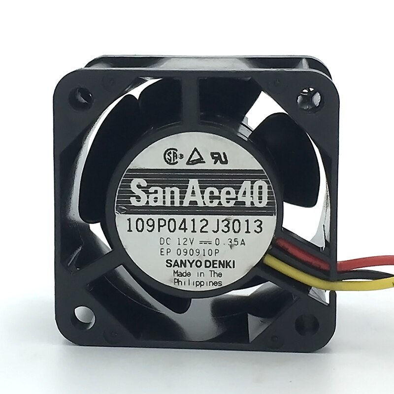 San Ace 40 4cm server fan 4028 40*40*28mm 12V 0.35A Server case koelventilator 109P0412J3013 met 3pin