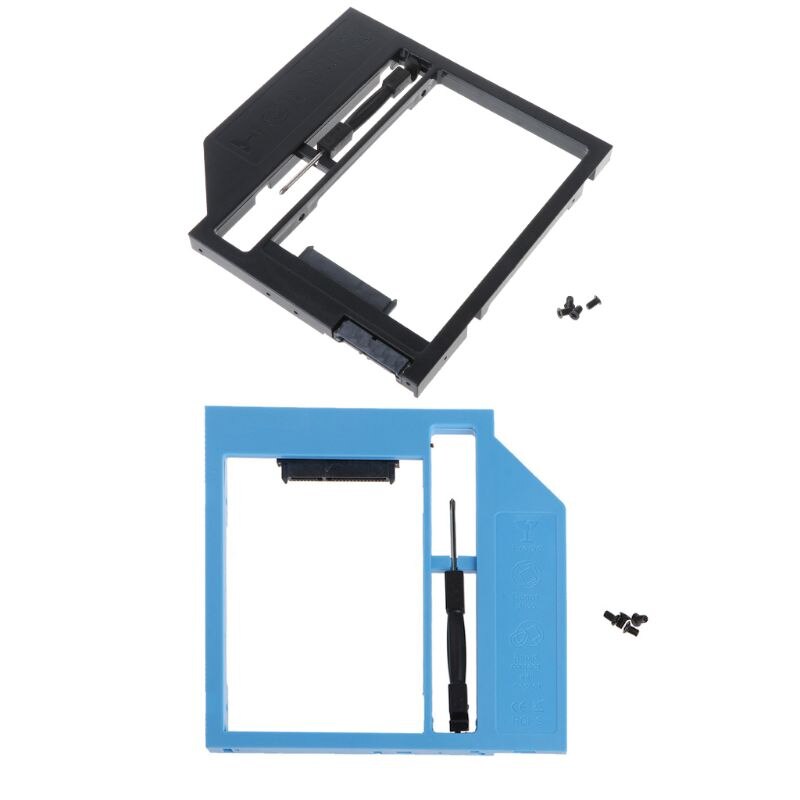 Second HDD Caddy 2nd SATA To SATA 2.5\" HDD SSD 9.0mm Enclosure For Laptop ROM