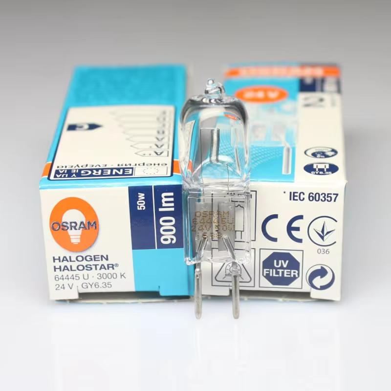 Osram 64445u 24 v50w Glühlampe halostar 3000k gy 6,35 Halogenlampe optische Instrumenten lampe
