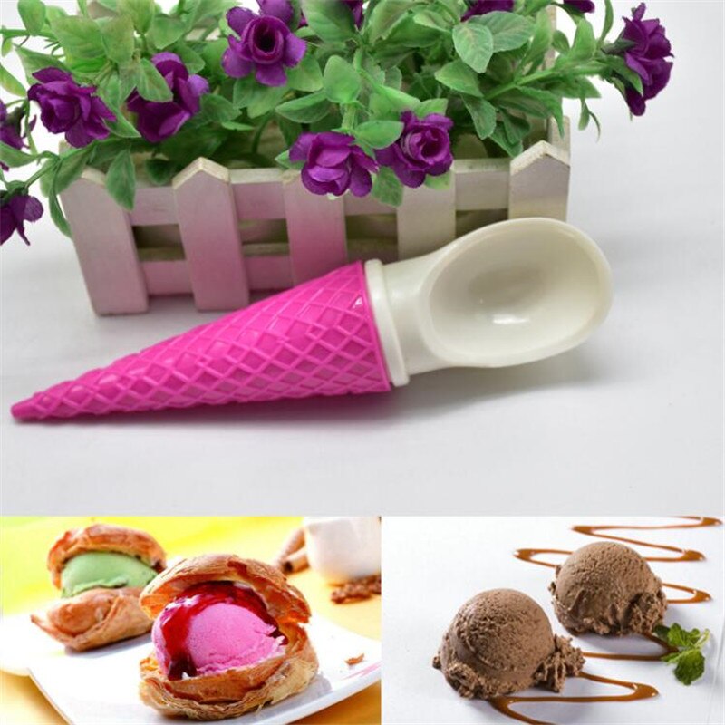 1Pc Cute Ice Cream Bowls With Spoons Wonderful Children Love Dessert Ice Cream Cones Homemade Tube 3 Colors