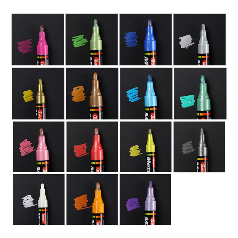 4/8/15/20 kleuren Acryl Verf Marker Pen voor Album Keramische Rock Stof