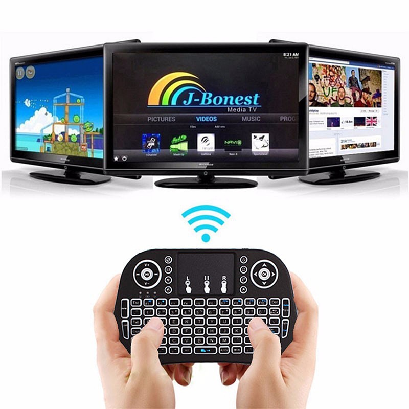 7 kleur Backlit I8 Mini Wireless Keyboard 2.4 ghz ... – Vicedeal