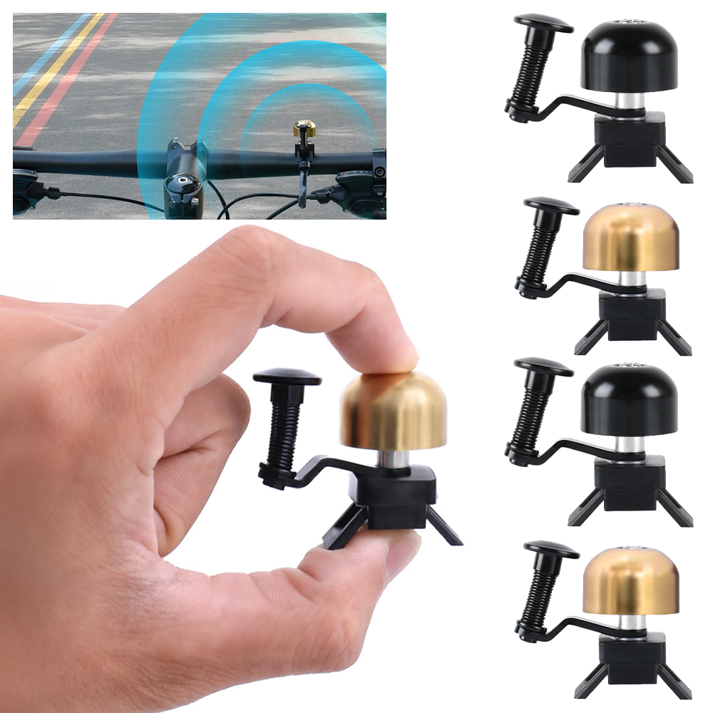 Timbre de bicicleta clásico Retro, sonido claro y fuerte, acero y cobre, anillo para manillar de bicicleta de montaña, bocina, equipo de seguridad para ciclismo, 1 ud.
