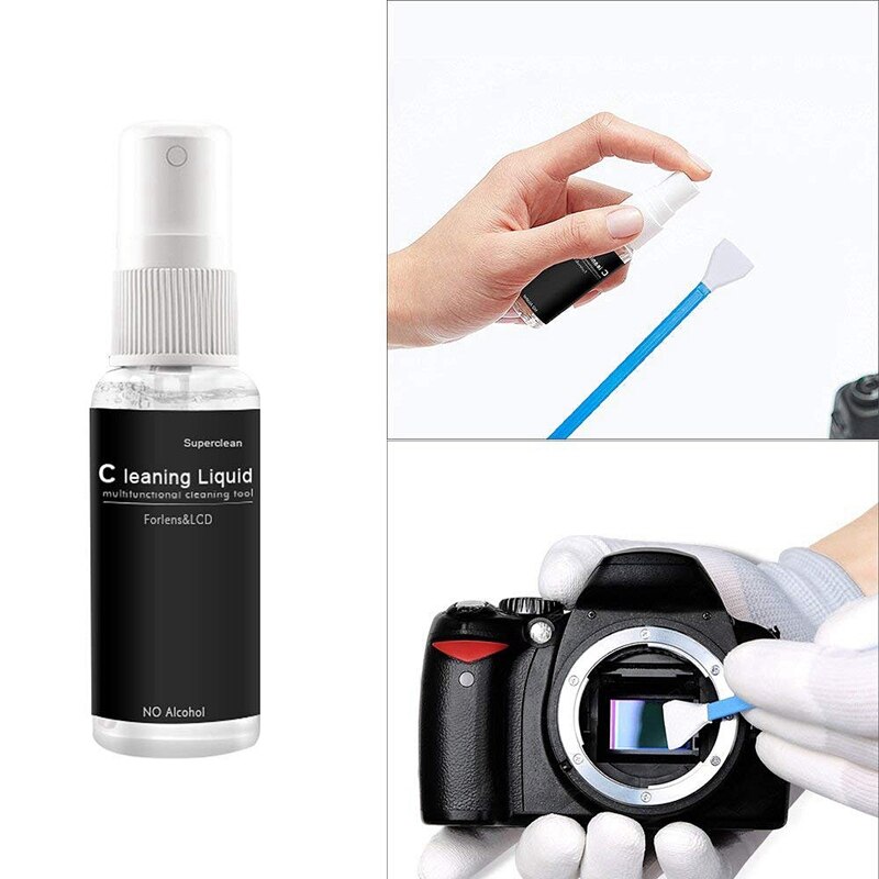 Professionele Dslr Lens Camera Cleaning Kit Apparatuur Spuitfles Lens Pen Borstel Blower Praktische Digitale Camera Schoon Gereedschap