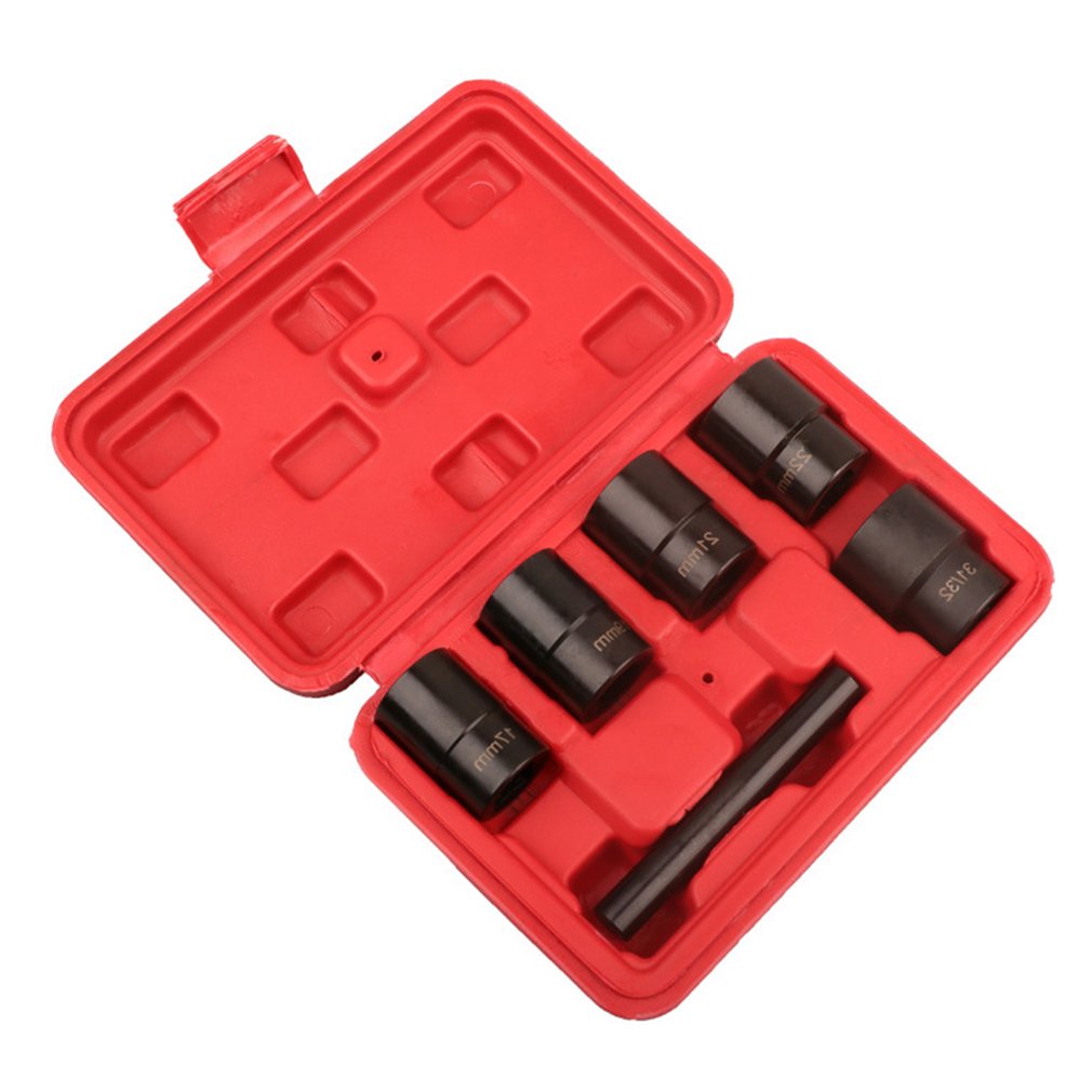 6pcs Nut Bolt Extractor 17Mm-31/32 Sleeve Extractor Locking Wheel Nut Removers Damaged Rounded Bolt Hand Operated Tools