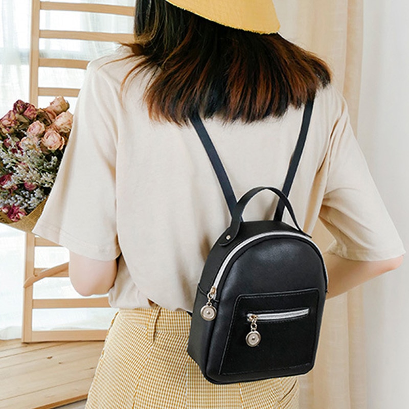 Forever Young Women Backpack Mini Soft Touch Leather Small Backpack Female Ladies Bagpack Satchel Shoulder Bag