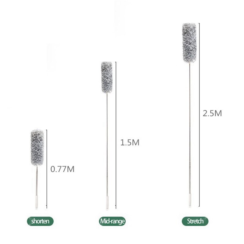 Microfiber Duster with Extension Pole,Bendable Telescopic Duster Household Sofa Dust Brush Home Use Clean Tools