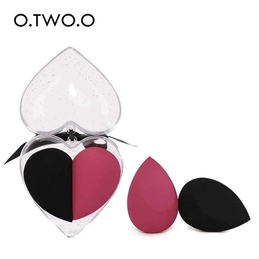 O.two.o hartvormige make-upspons, zacht en glad, vloeibare foundation voor het gezicht, concealercrème, cosmetische puff, make-uptools