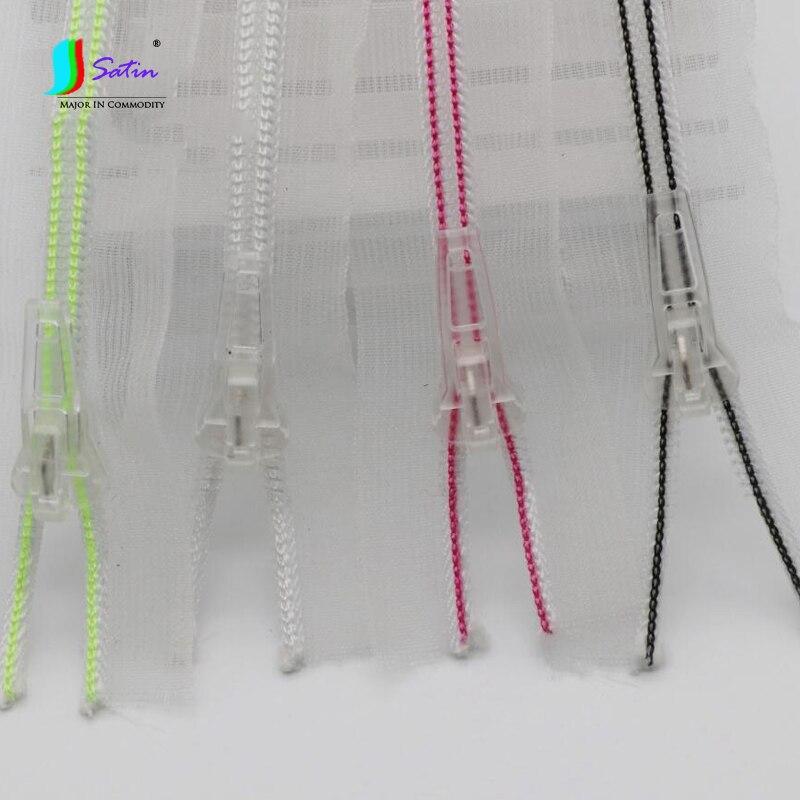 4 pièces 5 #18cm transparent coloré Pull anneau sac à main à glissière chaussures vêtements robe coudre bricolage matériel à la maison fermeture éclair