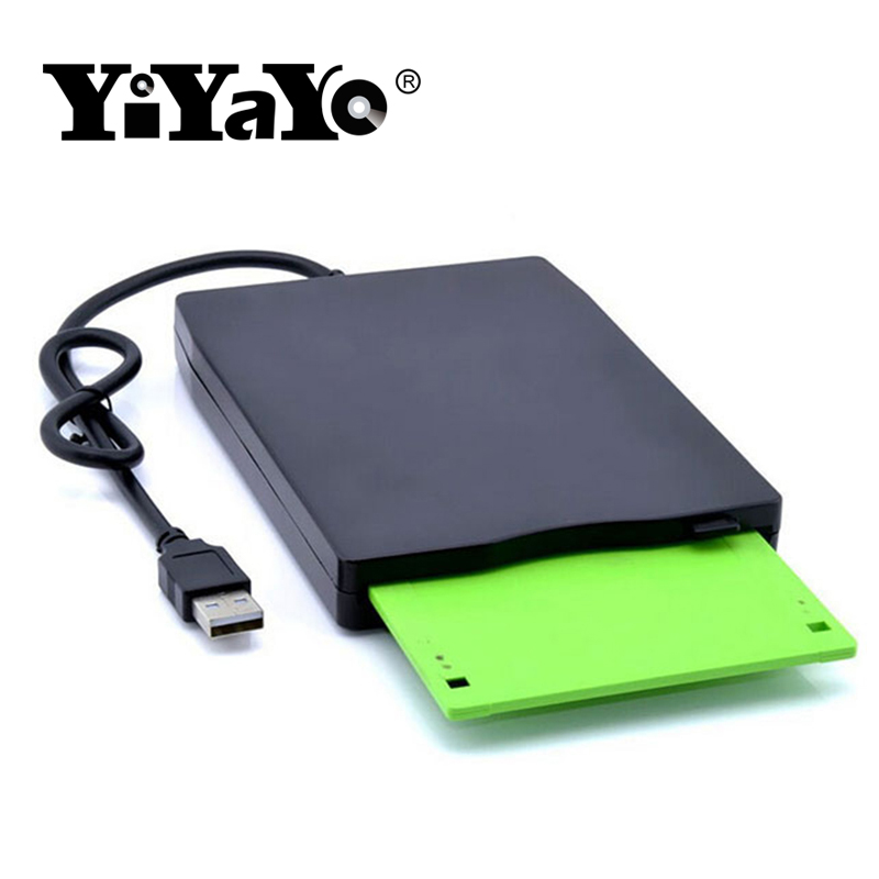 YiYaYo 3.55 Portable USB External Floppy Disk Drive 1.44MB FDD CD Emulators No Extra r Required,Plug and Play