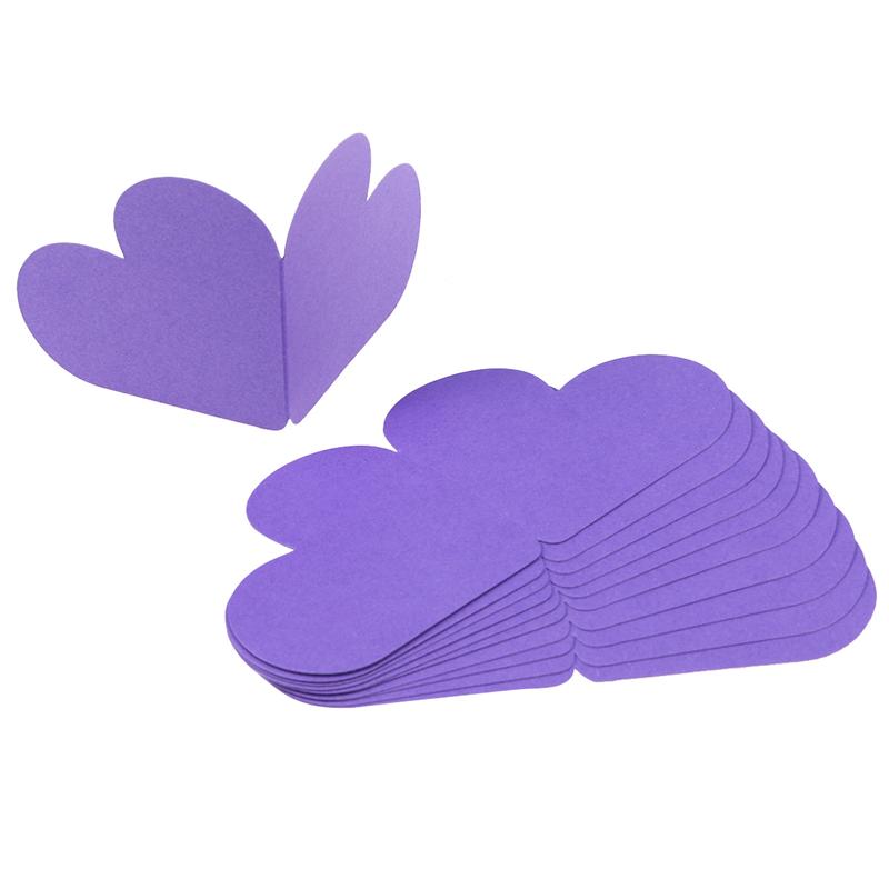 10pz di Figura Del Cuore Biglietti di Auguri Pieghevole Carta Regalo di Giorno di san valentino Romantico Biglietti di Ringraziamento per san Valentino di Nozze carte: 3905348