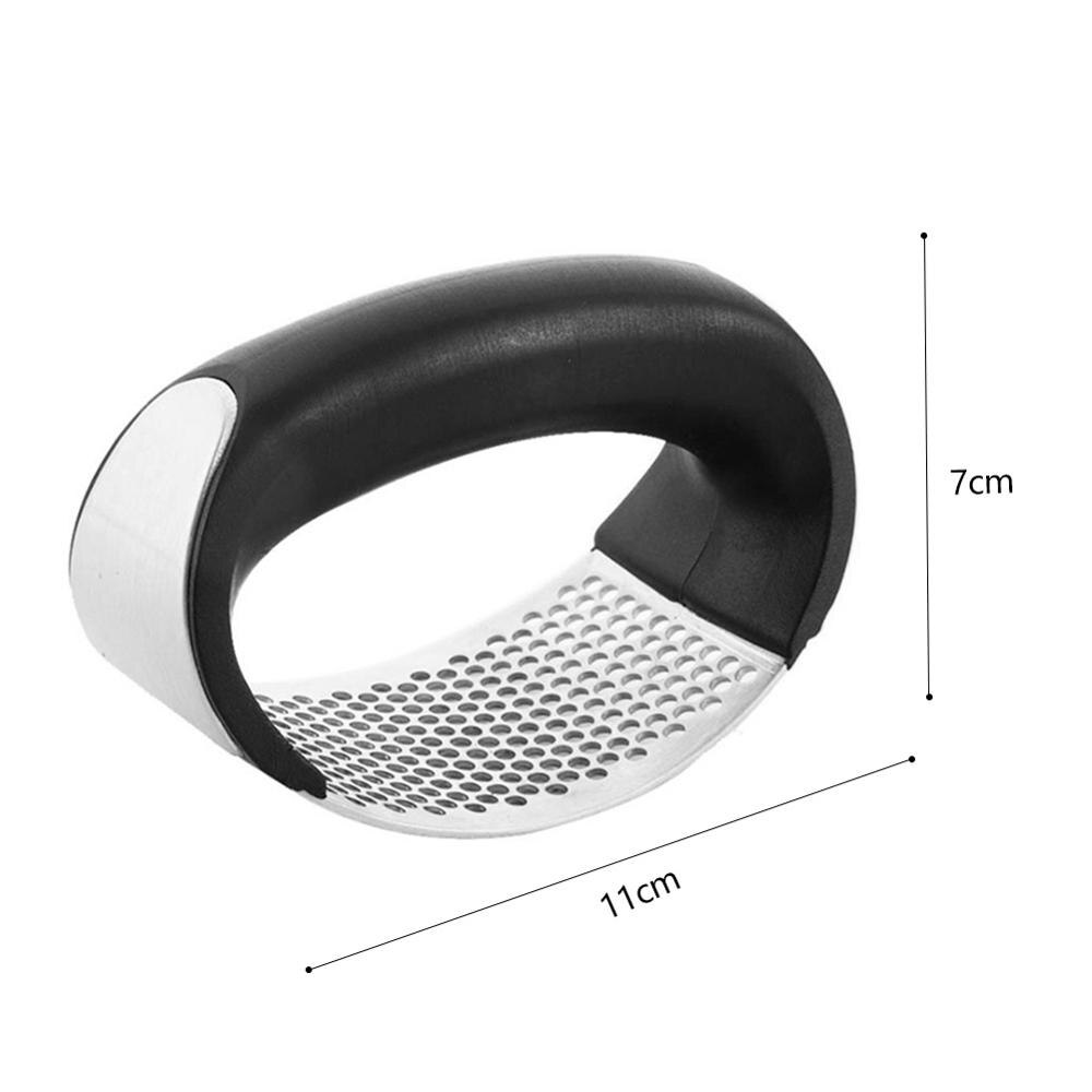 Multi-functie Handmatig Knoflook Presser Gebogen Knoflook Slijpen Slicer Chopper Rvs Knoflook Persen Koken Gadgets Tool: E
