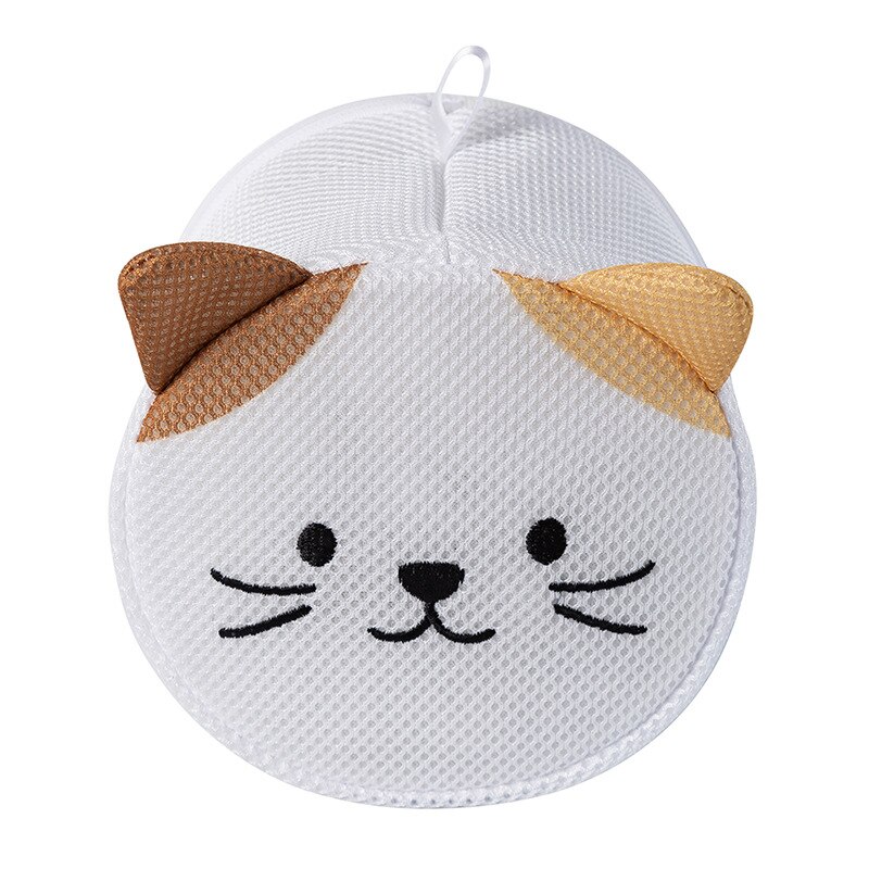 Bolsas bonitas para lavadora, malla de poliéster, malla sucia, bolsa de lavandería, sujetador de red bordado, cesta de lavado, organizador para ropa interior: D
