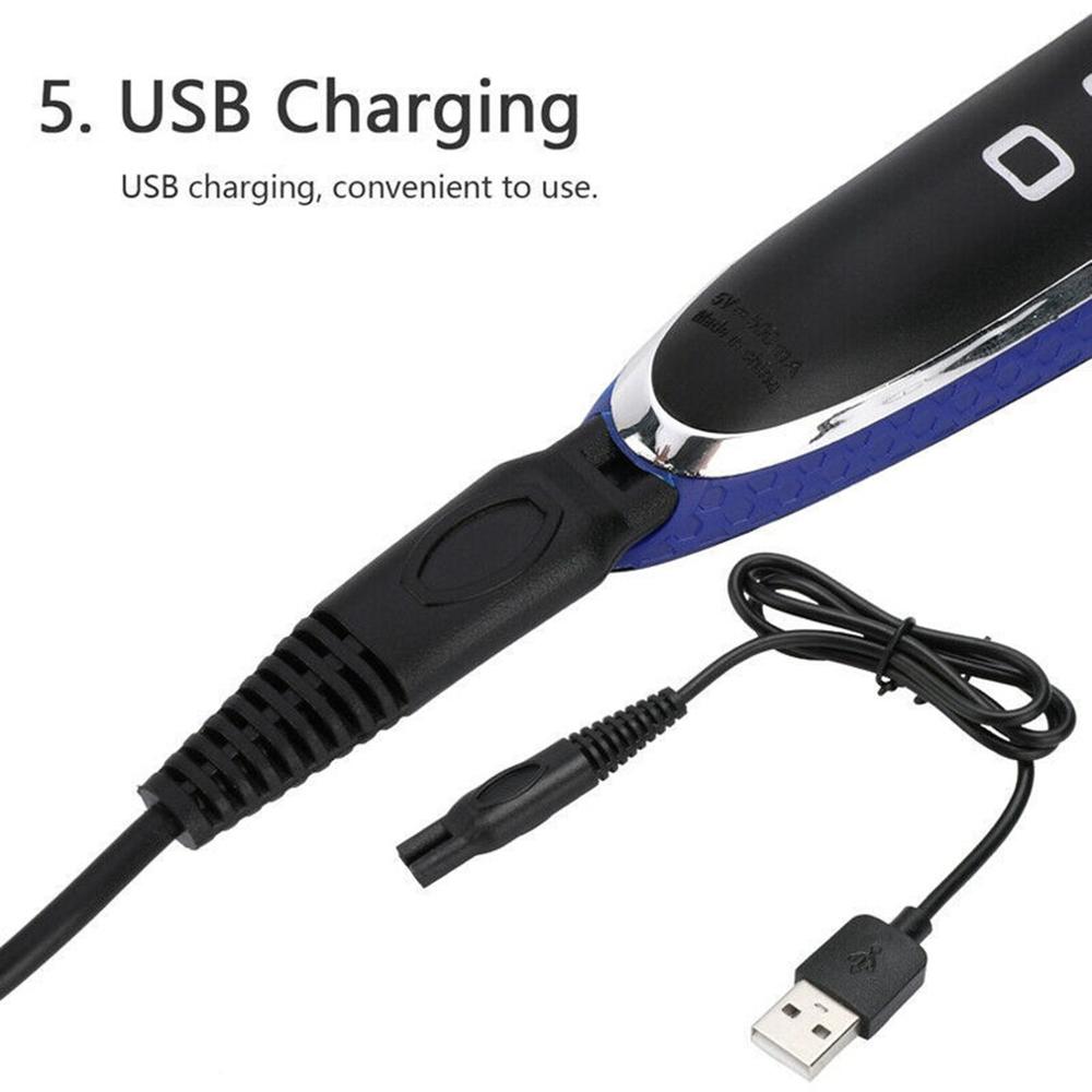 MicroTouch-Afeitadora eléctrica multifunción para hombre, máquina de afeitar con bordes recargables, para cabeza calva