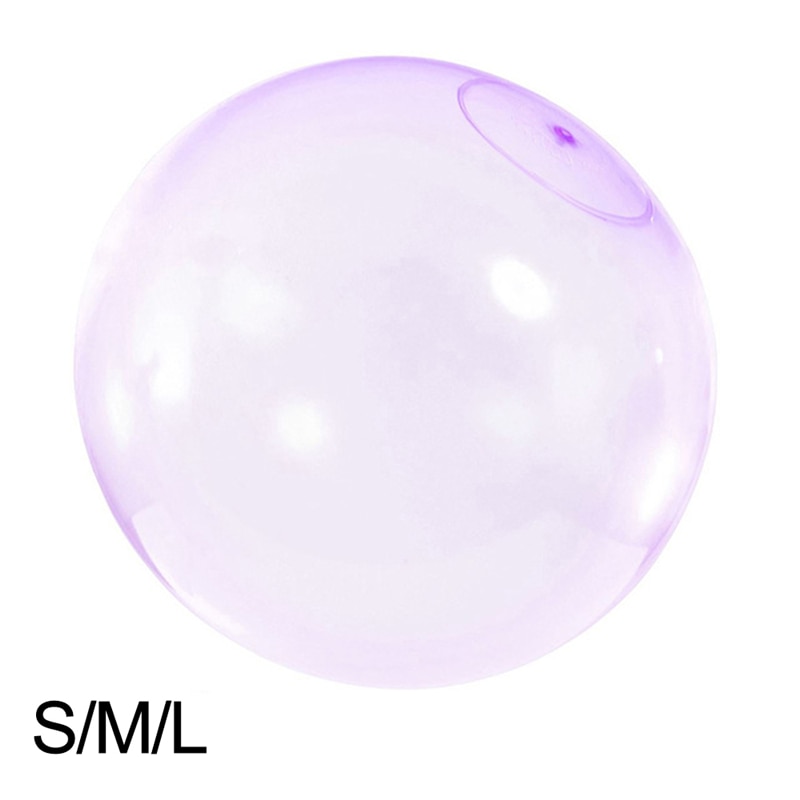 Magic Ball Bubble Giant Amazing Bubble Ball Blow Up Balloons Toy Fun Party Summer Game Bubble Ball Stress Ball Outdoor: S Purple