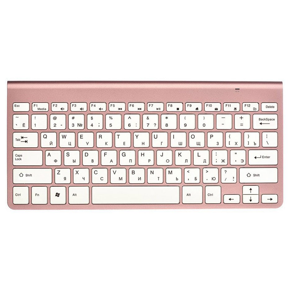 Ultra Dünne Stumm Russische Tastatur 2,4G kabellos Tastatur Maus Combo Schere Schlüssel Mit USB Adapter Für Sieg Mac Android TV Kasten PC: Rose Gold