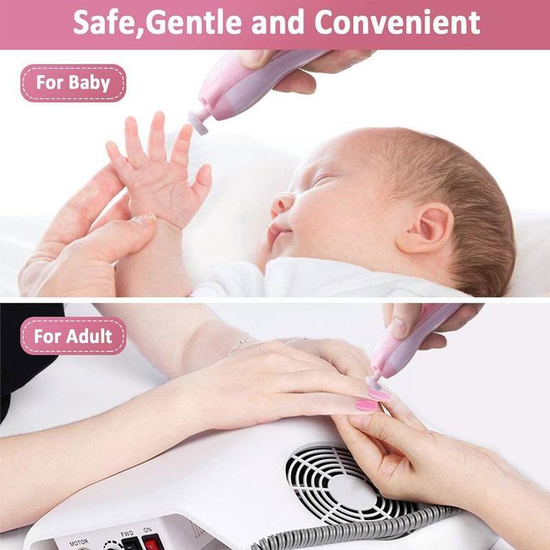 Safety Electric Baby Nail File Clippers Toes Fingernail Trimmer Manicure Cutter Tool Set Pedicure Care For Kids Tool Manicu