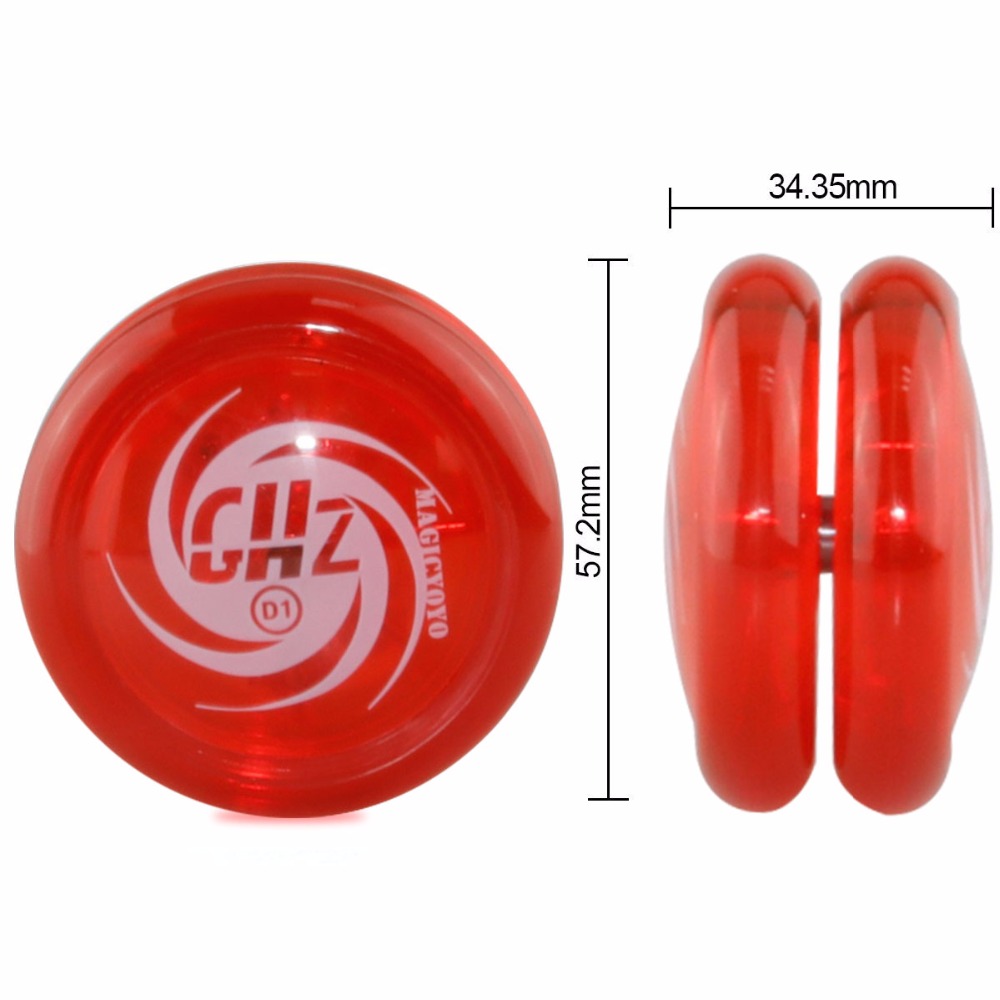 Magic YOYO D1 2A--GHZ YOYO Metal bearing Suitable for beginners Toys Special Props diabolo juggling 10 strings as