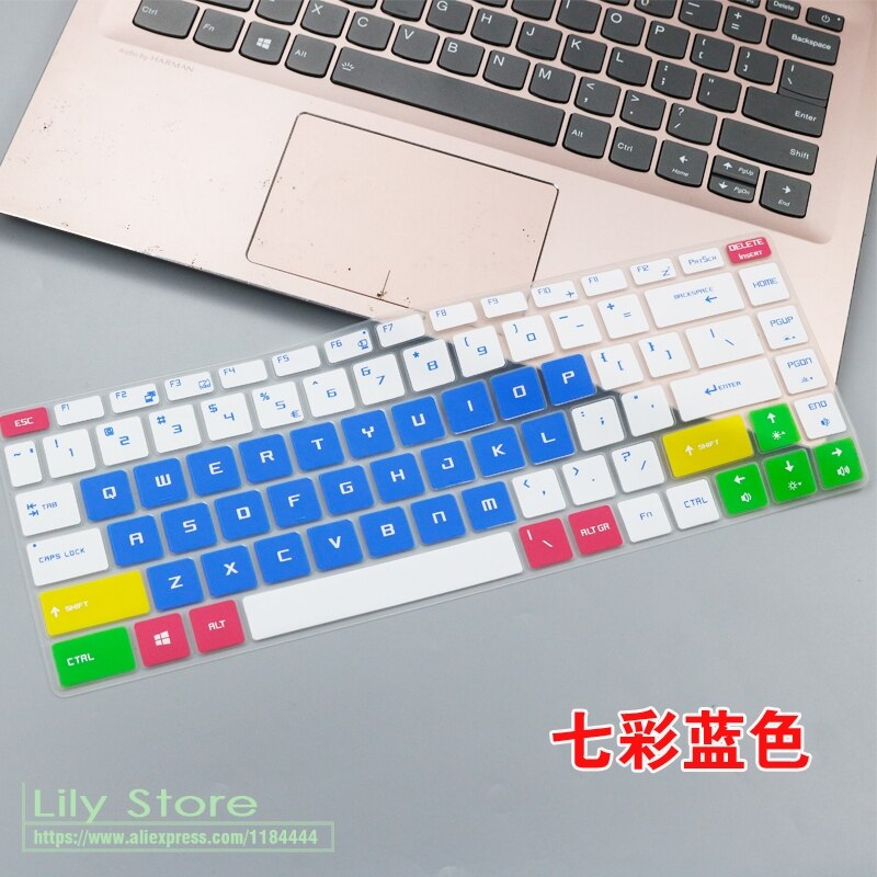 for 15.6" MSI GF65 9SD GF65 Thin / PS63 Modern / GS65 P65 Creator WS65 8SK WP65 9TH Gaming Laptop Silicone keyboard cover skin: candyblue