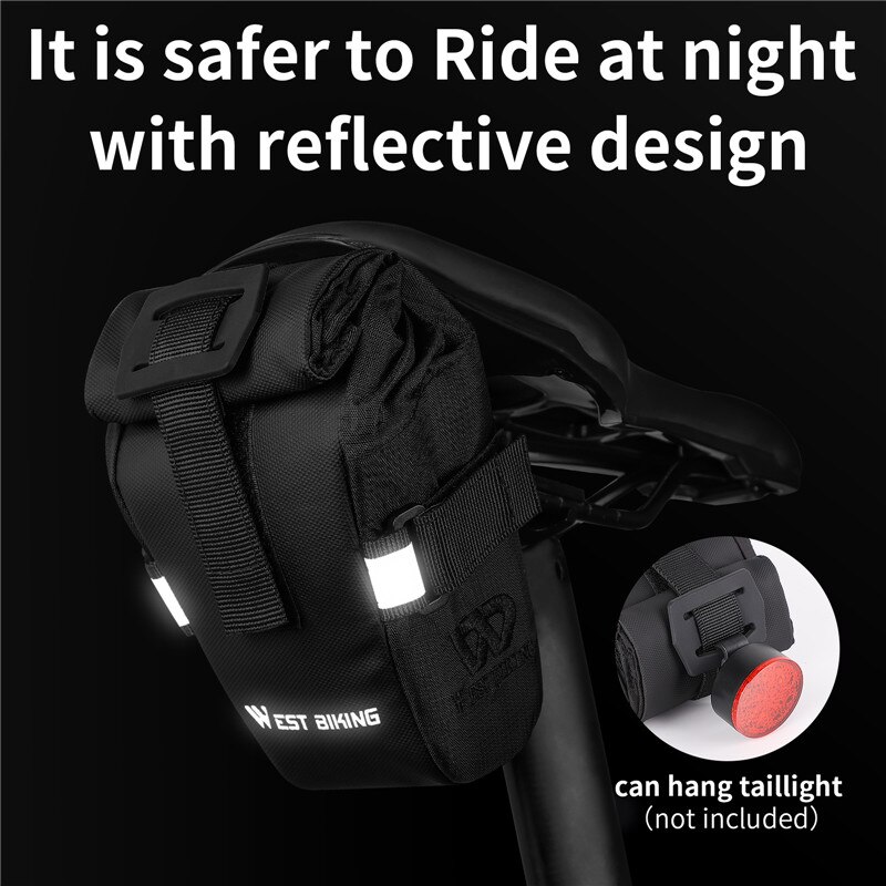 West Fietsen Regendicht Fiets Tas Shockproof Bike Opslag Zadeltassen Grote Capatity Seat Fietsen Tail Pouch Tassen Mtb Bike Tassen