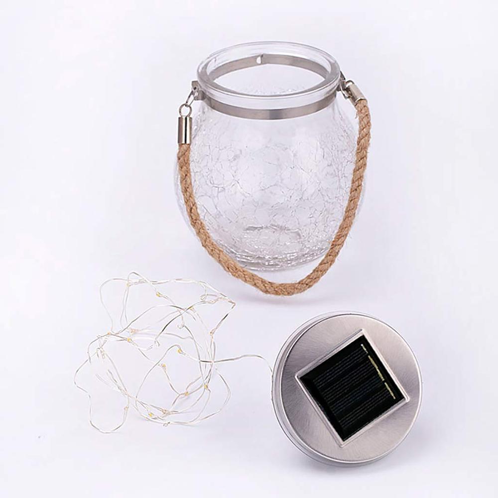 Led solar fairy light powered mason jar lights for outdoor patio party wedding garden gårdhave dekorative led lamper