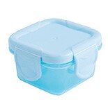 Cajas de almacenamiento de alimentos para bebés, vajilla de Color caramelo para niños, caja sellada, contenedores de comida para bebés, tazas reutilizables con bandeja, 6 unids/lote: 6pcs blue