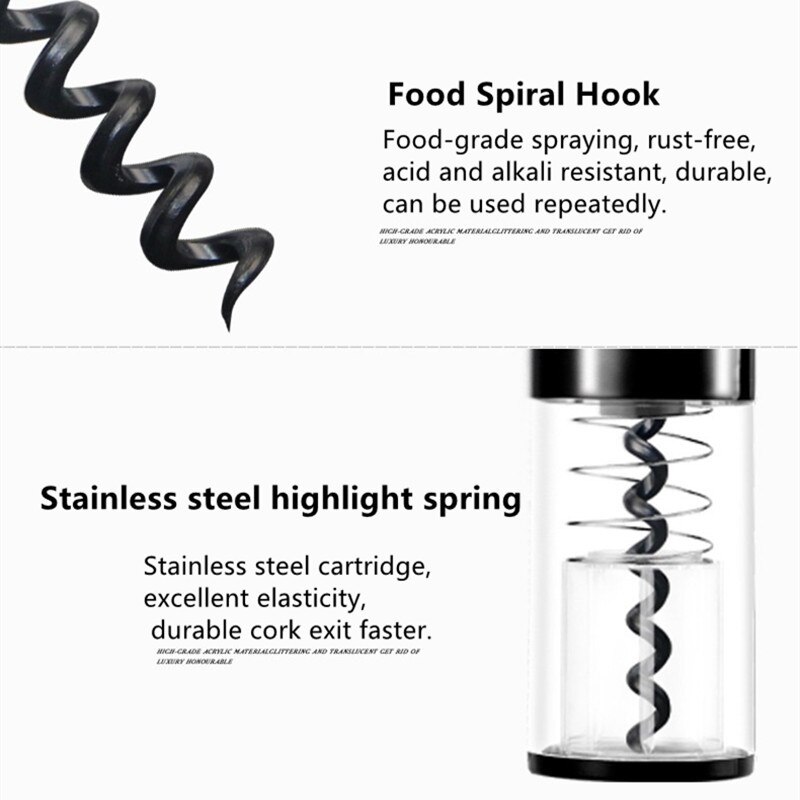 Electric Wine Grape Wine Bottle Opener Corkscrew Automatic Wine Bottle Opener Kit Cordless With Foil Cutter Bar Wine Tools