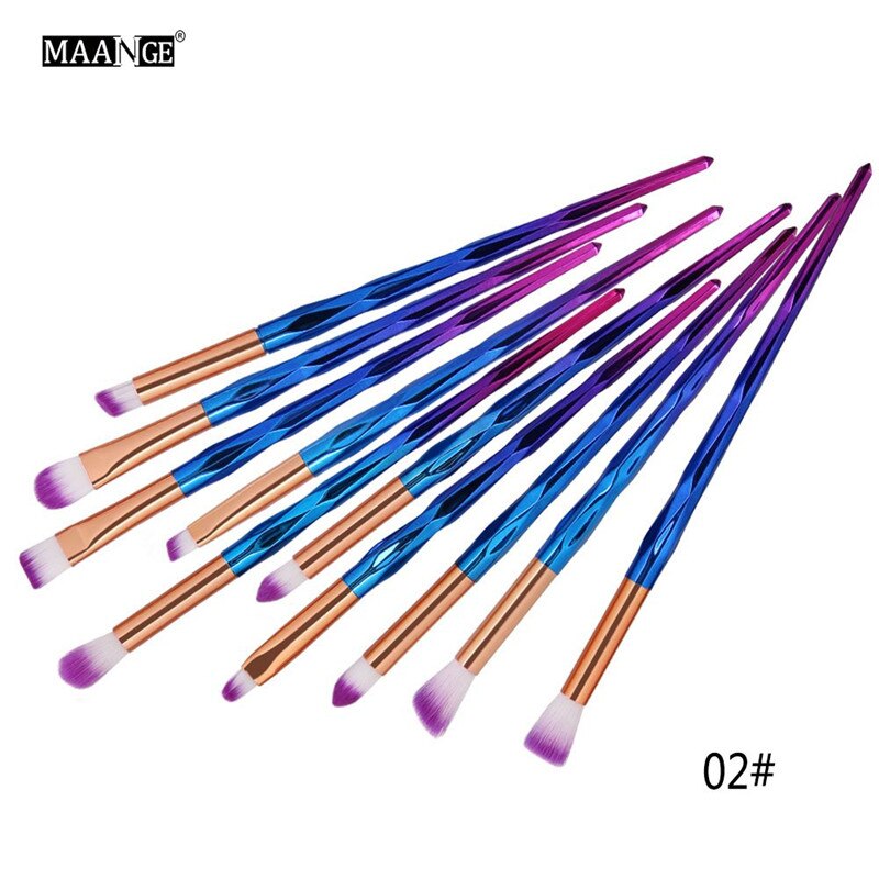 Rose Gold/Diamond 10 pcs/Set Unicorn Makeup Brushes Women Beauty Makeup Cosmetic Tools For women Beauty Make up: 10Pcs 02