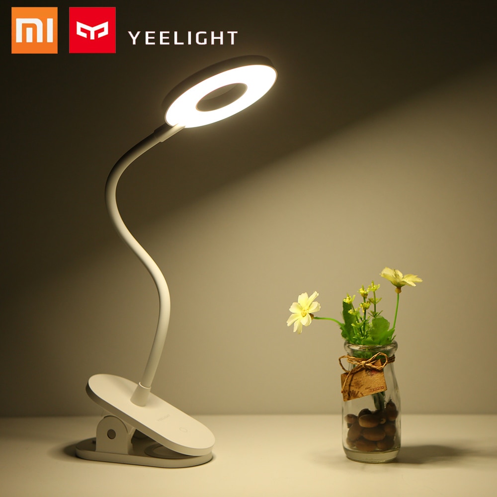 Yeelight lampe de Table clipsable lampe de bureau Portable sans fil contrôle tactile 3 niveau de luminosité protection des yeux lampe de lecture pour xiaomi