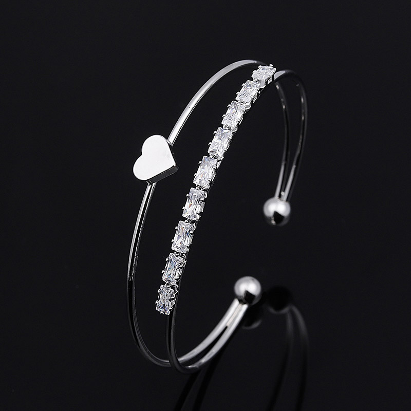 Brazalete abierto Guvivi para mujer, Zirconia cristalina Bohemia, Bohemia, pulseras y brazaletes para mujer, joyería de mano para mujer: 131