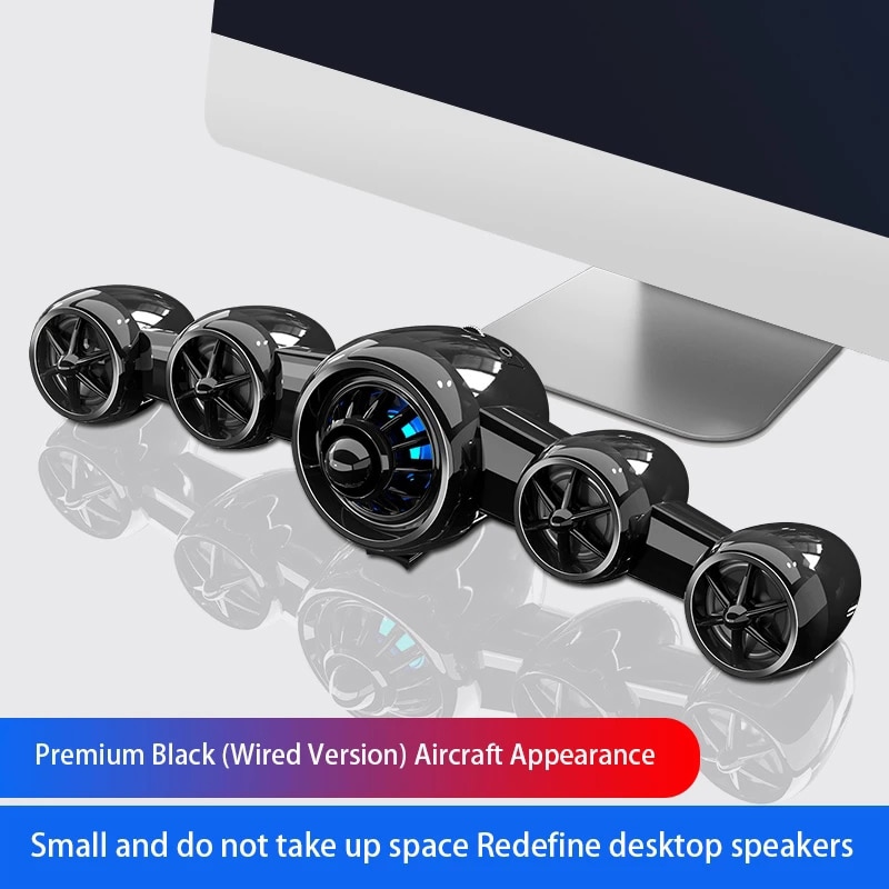 USB Wired&Wireless Powerful Computer Speaker 3D Stereo Subwoofer Bass Surround Soundbar Box for PC Laptop Phone Tablet MP3 MP4