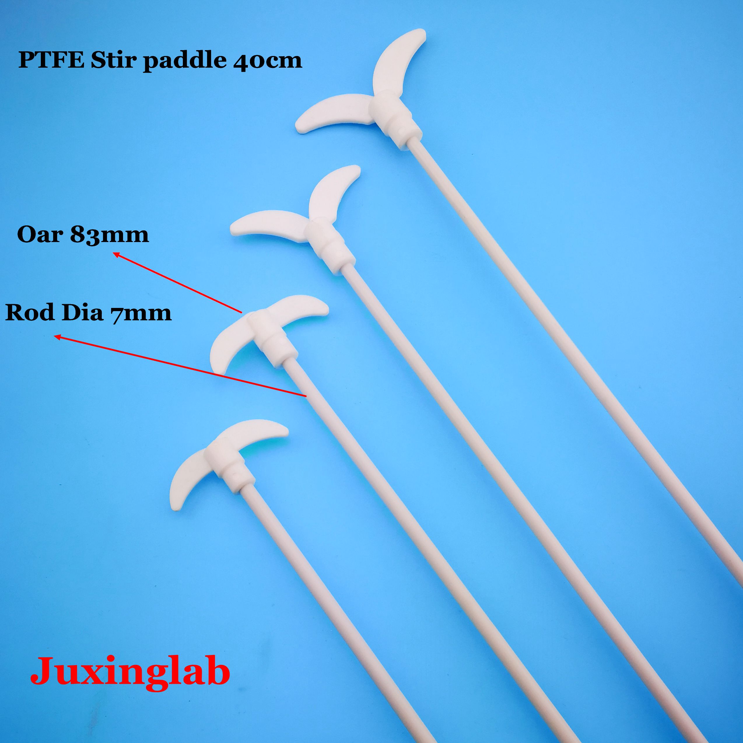 Labor PTFE 40 cm rühren paddel Teflon rührer edelstahl core Ruder länge 83mm