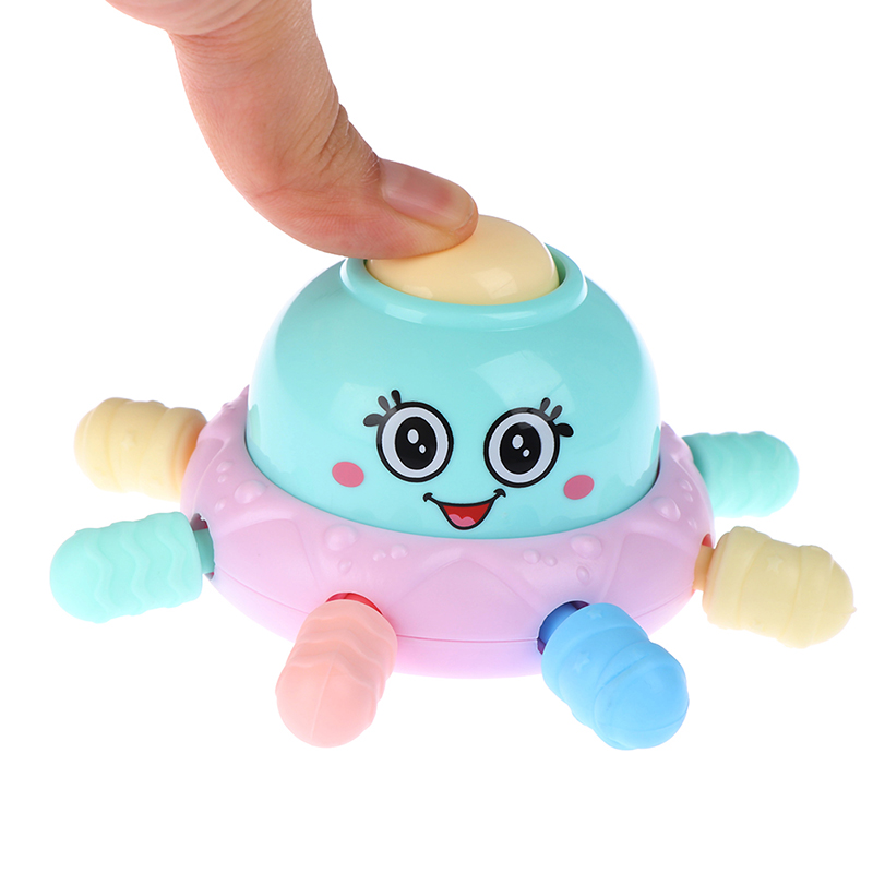 Kawaii Zachte Piep Octopus Veiligheid Bijtring Molaire Baby Speelgoed Kids Funny Game