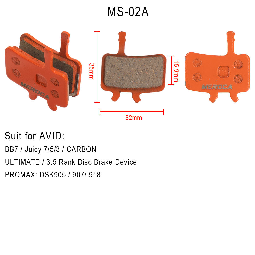 Pastillas de freno de disco semimetálicas, piezas de ciclismo para Shimano B01S MT200/MT400/M375 M395 M446 M485 M486 M416 Deore M515 M525: Rojo