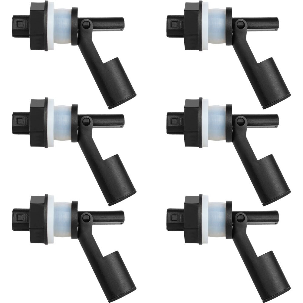 6Pcs 220V Liquid Level Sensor 3/8Inch Thread Water Tanks Horizonal Install Water Tank Float Switch,Normal Open/Normal Close