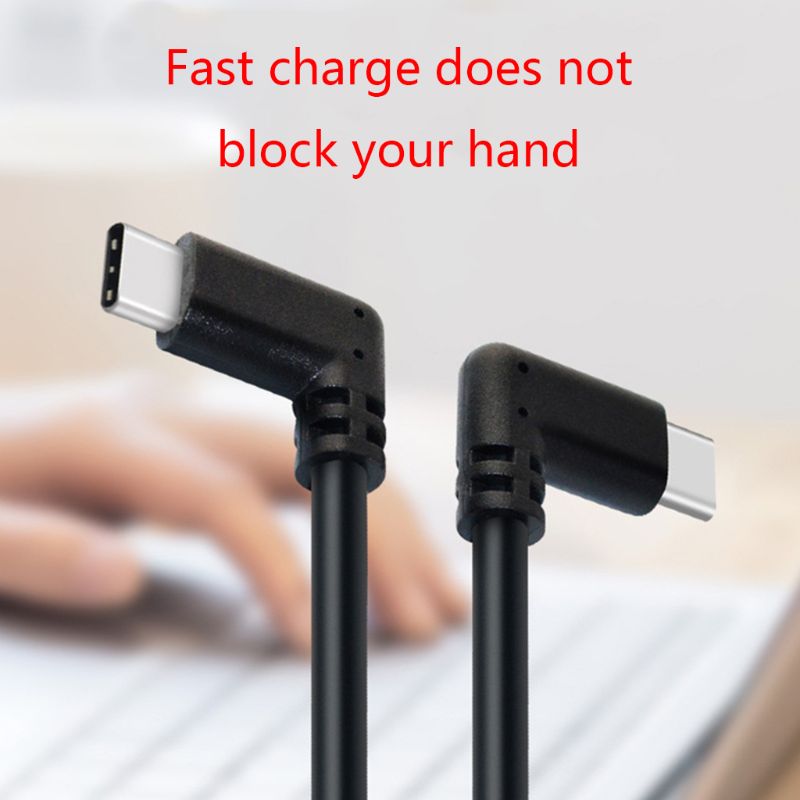 3m L-Shaped USB C Cable - Fast Charging Data Transfer for Oculus Quest VR Camera