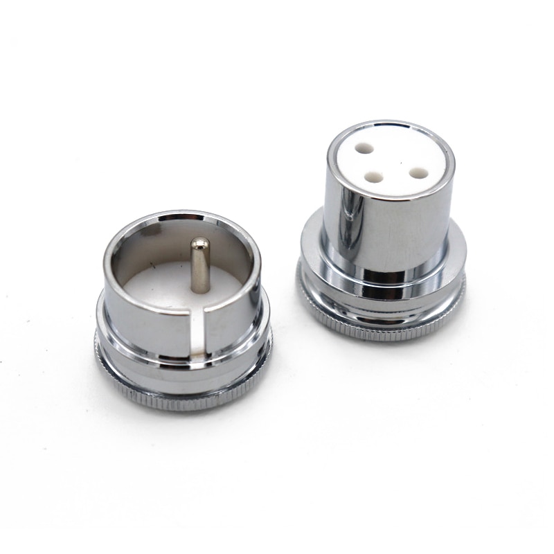 12Pcs Hifi Noise Stopper 24K Vergulde Koperen Rca Plug Caps Top Onder Inzet