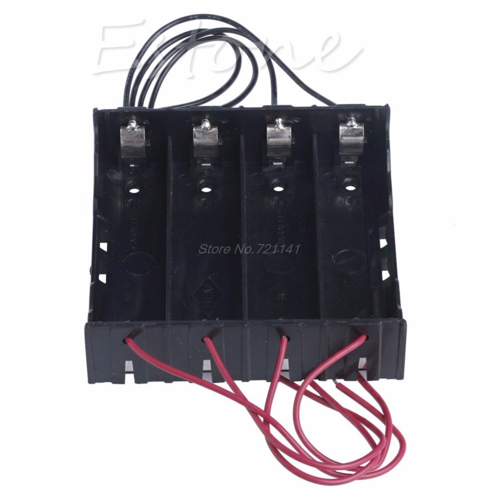 1 pc plastic batterijhouder opbergdoos koffer voor 4x oplaadbare 18650 elektronica voorraden