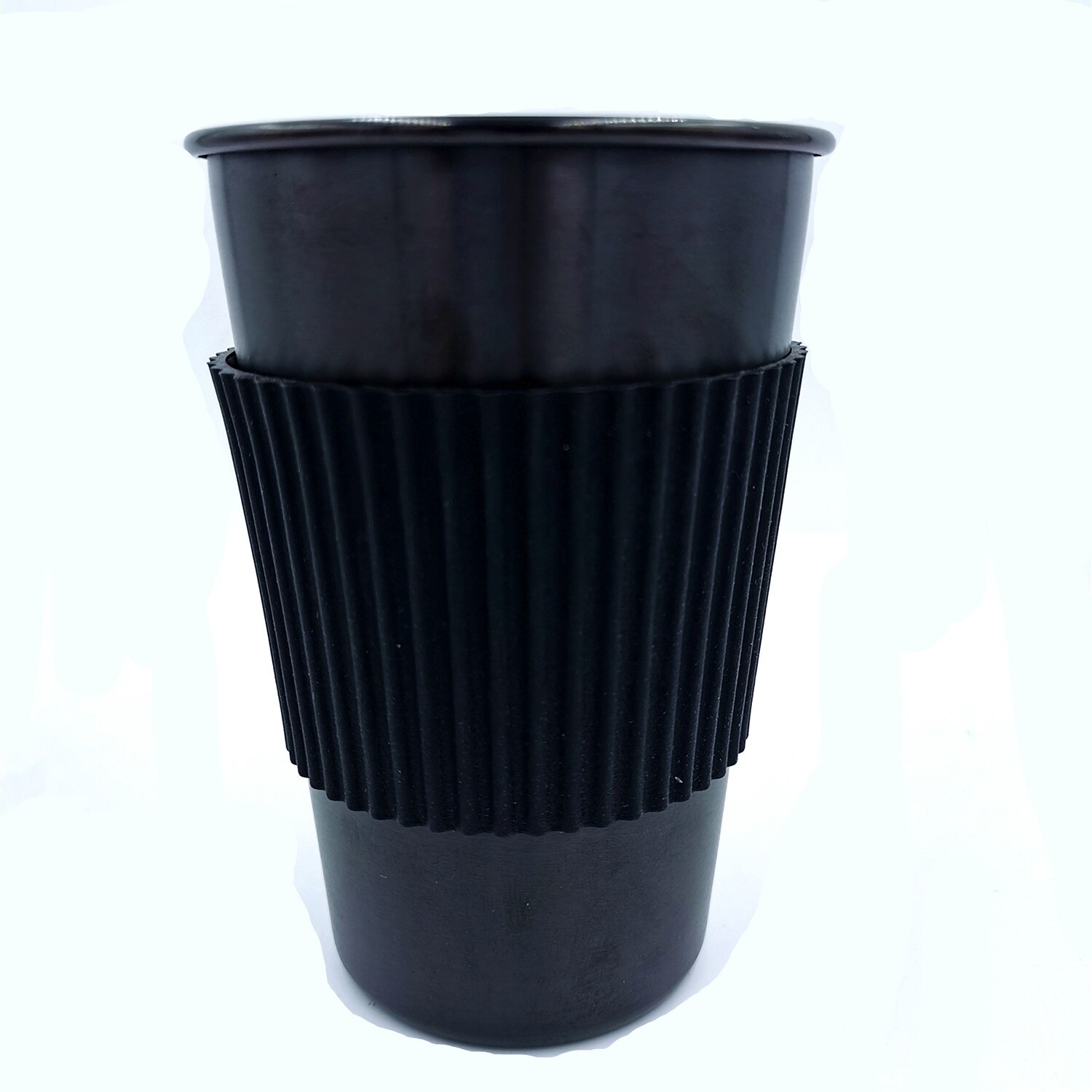 Soffe Coffee Mug With Cup Sleeve 350ml 500ml Titanium Travel Mugs Portable Food Grade Stainless Steel Drink Water Bottle: 0.5L / Black